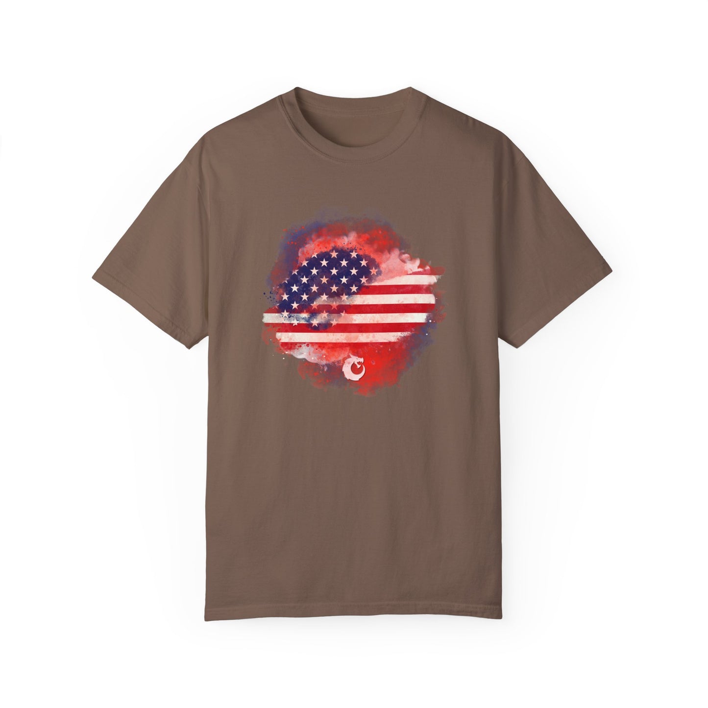 Garment-Dyed T-shirt - Watercolor Flag