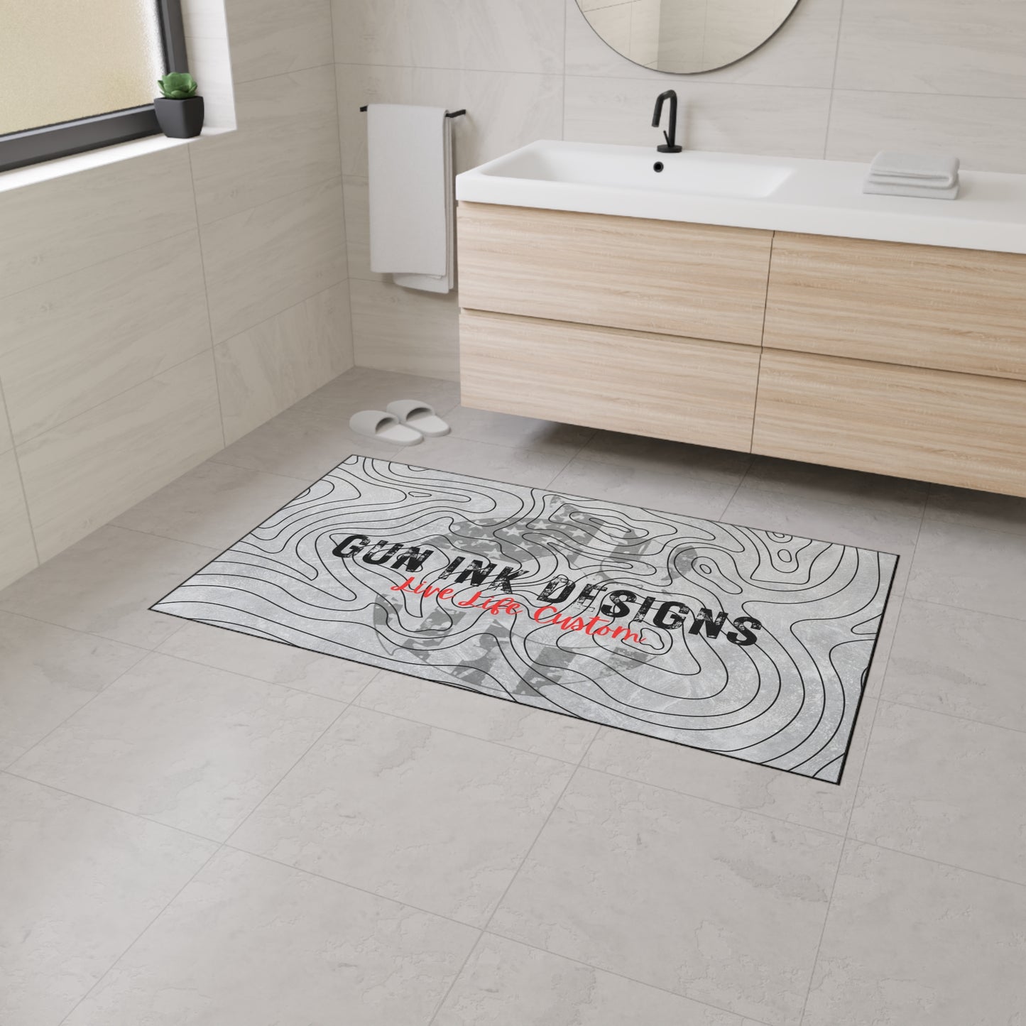 Heavy Duty Floor Mat - Topo Flag Logo