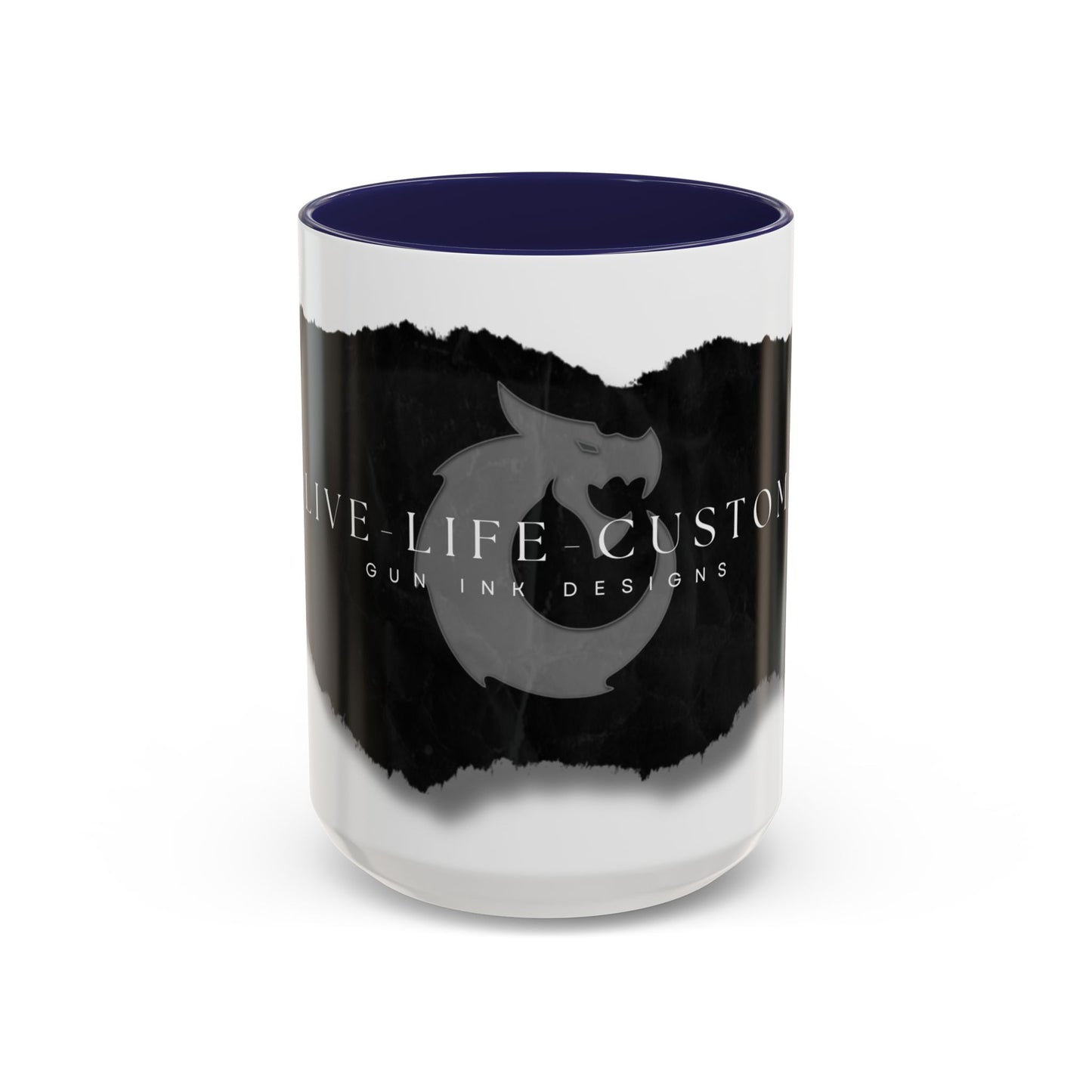 Accent Coffee Mug (11, 15oz) - Torn Paper