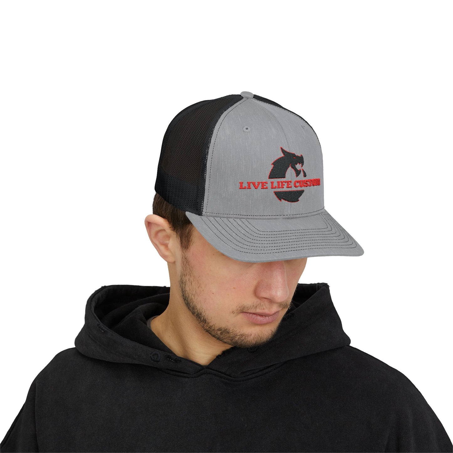 Snapback Trucker Cap - Split Logo