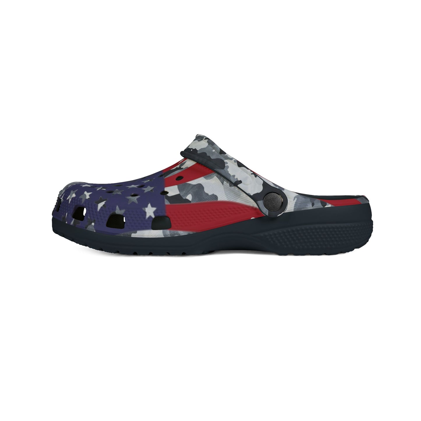 Patriotic Camouflage EVA Foam Rubber Clogs for Comfort and Style