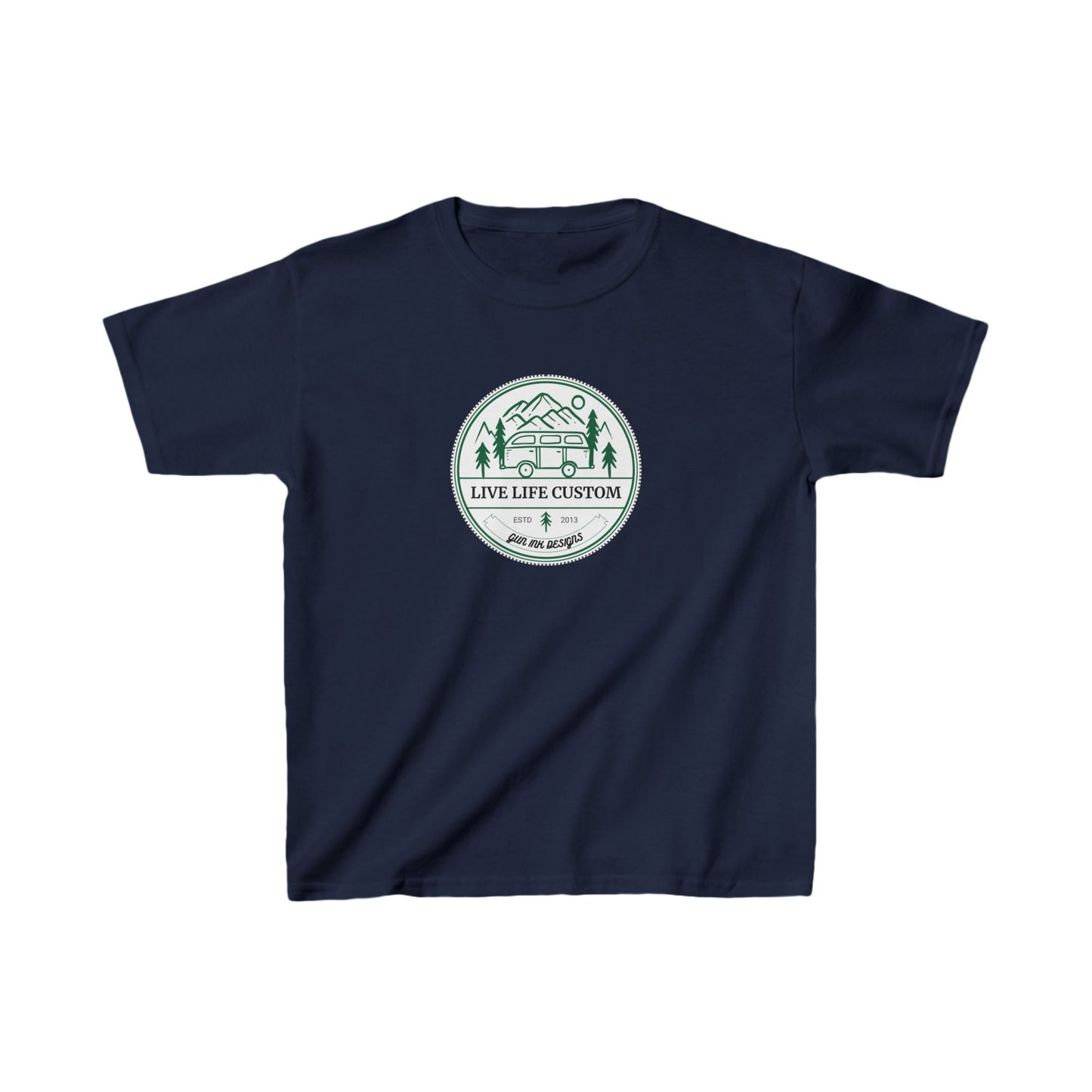 Kids Heavy Cotton™ Tee - Circle Van