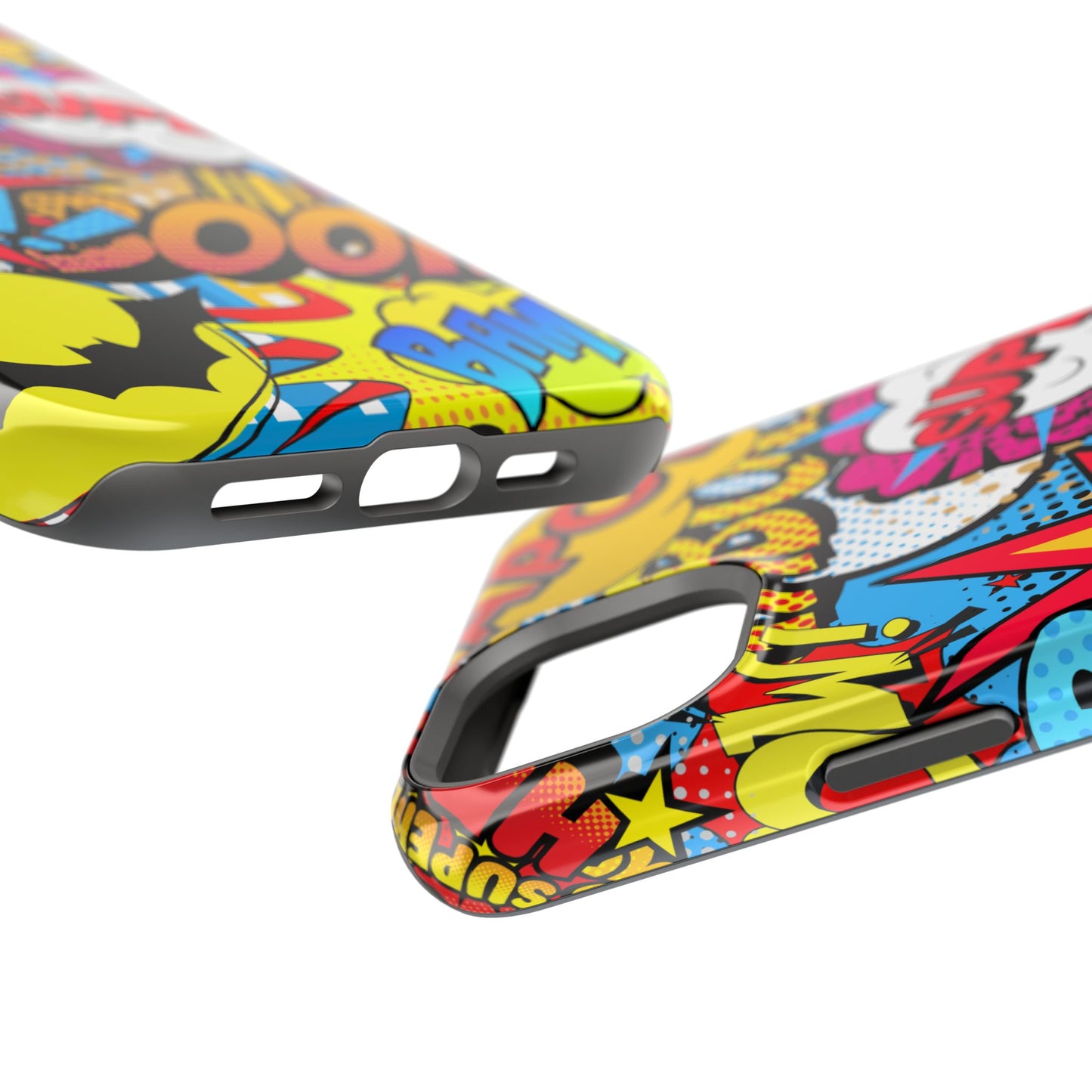 Comic Book Pop Art Phone Case - Magnetic Tough Cases for Superhero Lovers, Fun and Colorful Cell Cover
