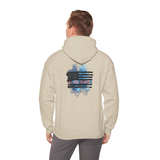 Heavy Blend™ Hooded Sweatshirt - Water Color Flag