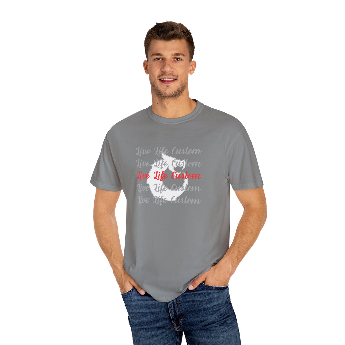 Garment-Dyed T-shirt - LLC Stacked