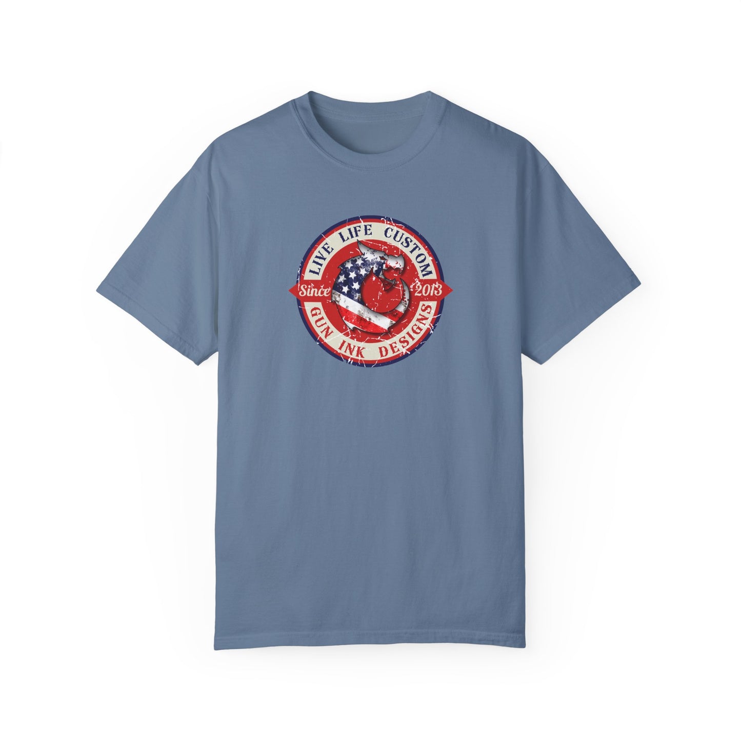 Garment-Dyed T-shirt - LLC Red Circle