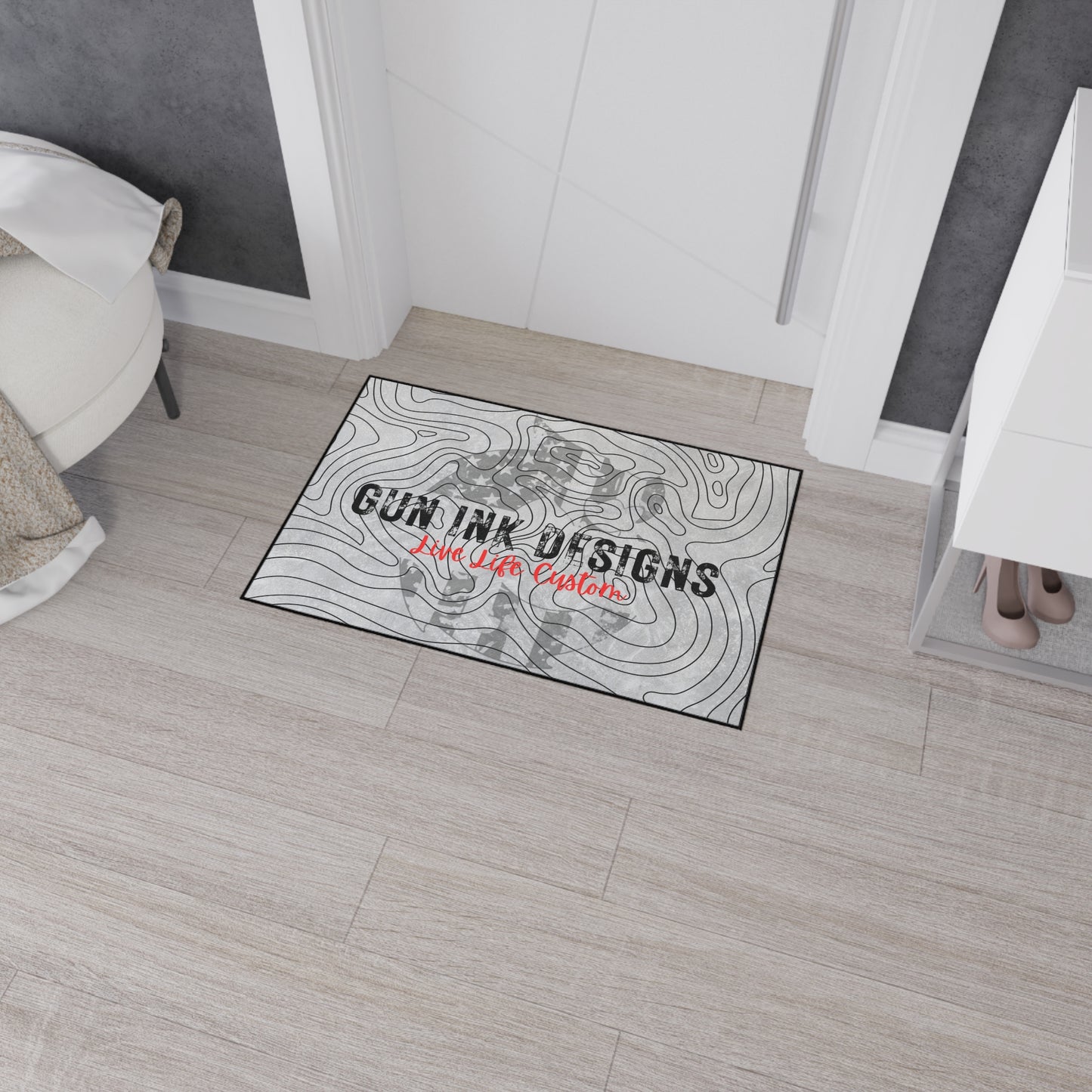 Heavy Duty Floor Mat - Topo Flag Logo