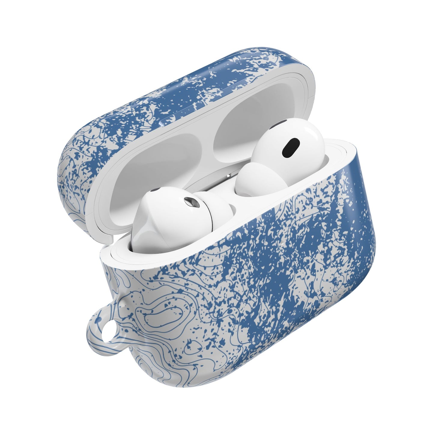 Blue Topography AirPod Case