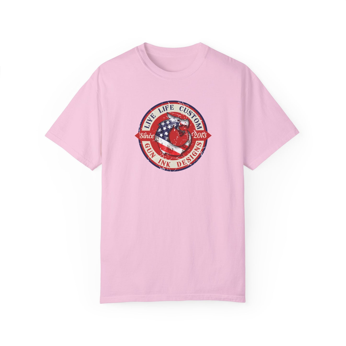 Garment-Dyed T-shirt - LLC Red Circle