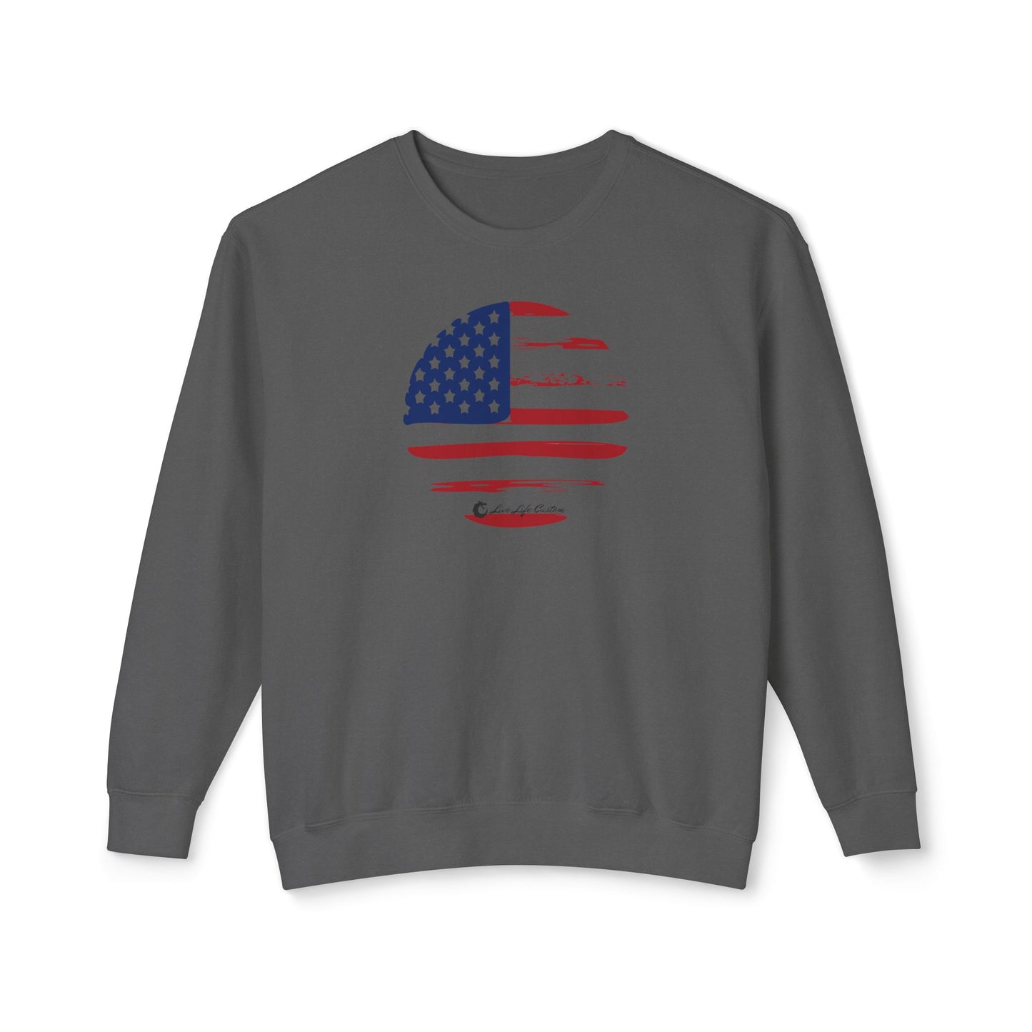 Unisex Lightweight Crewneck Sweatshirt - Circle Flag