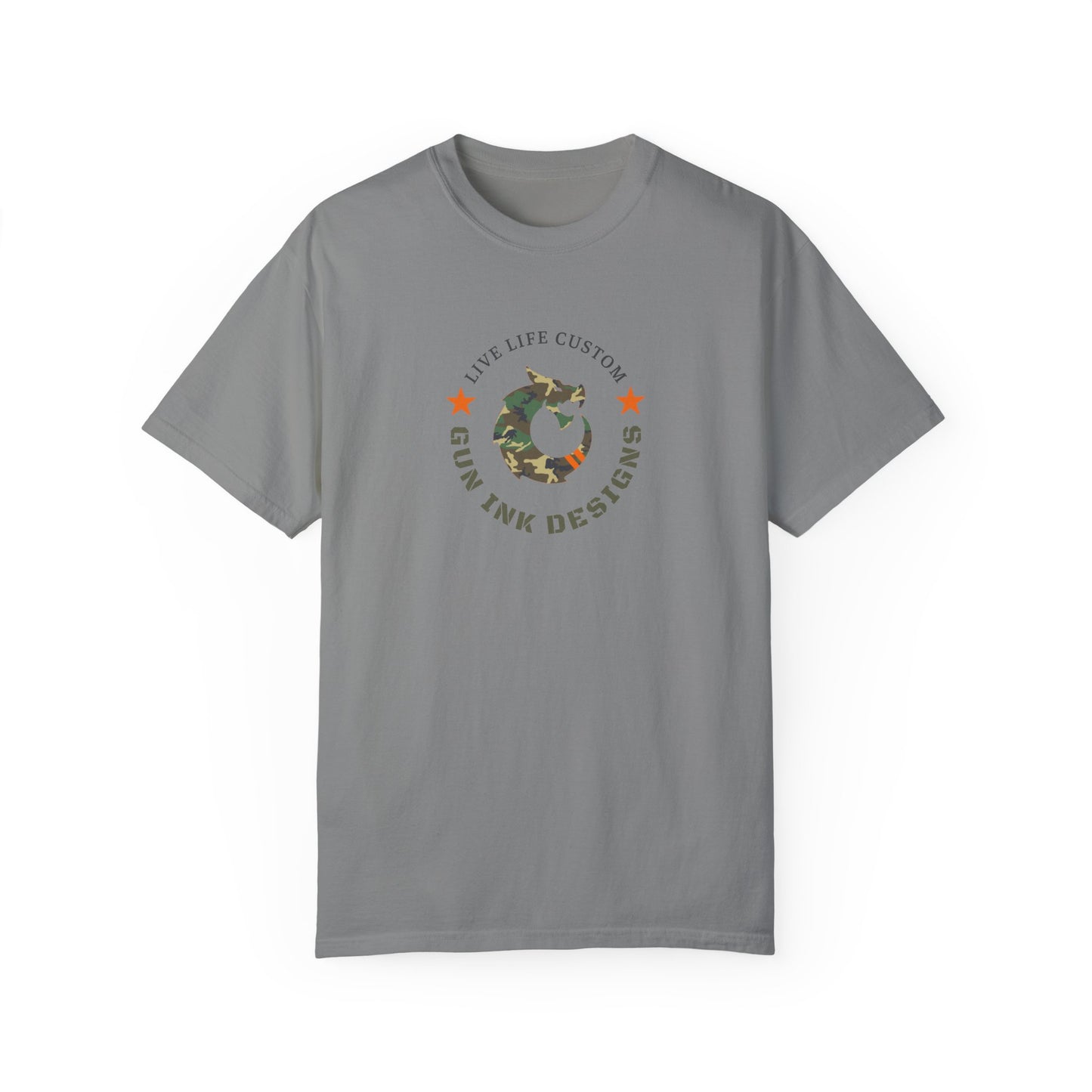 Garment-Dyed T-shirt - Camo Dragon