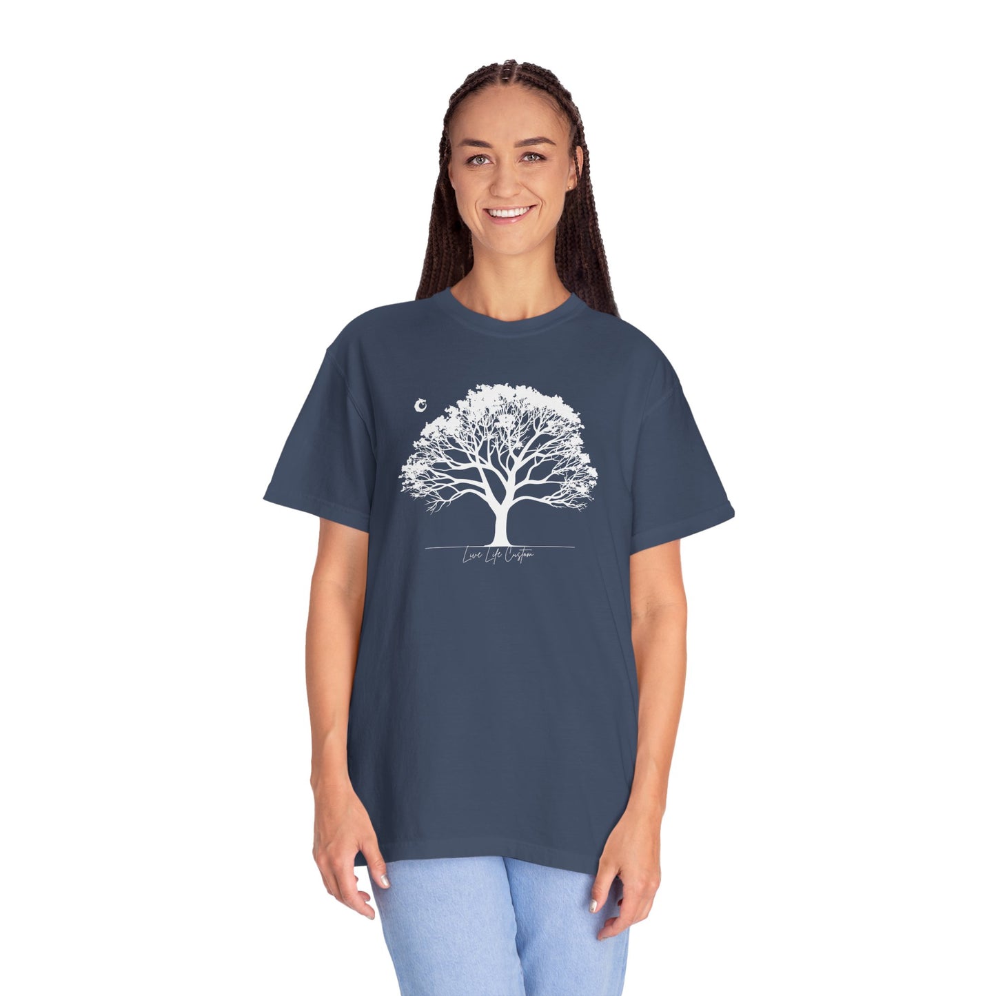 Garment-Dyed T-shirt - White Tree