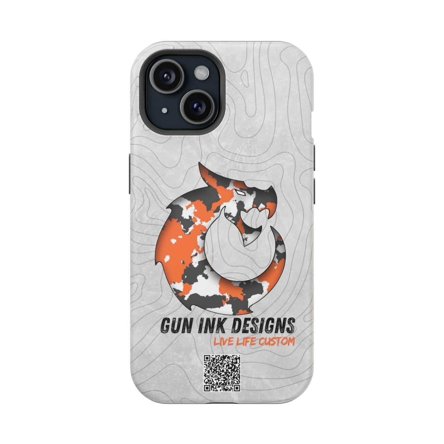 Magnetic Tough Cases - Topo QR code