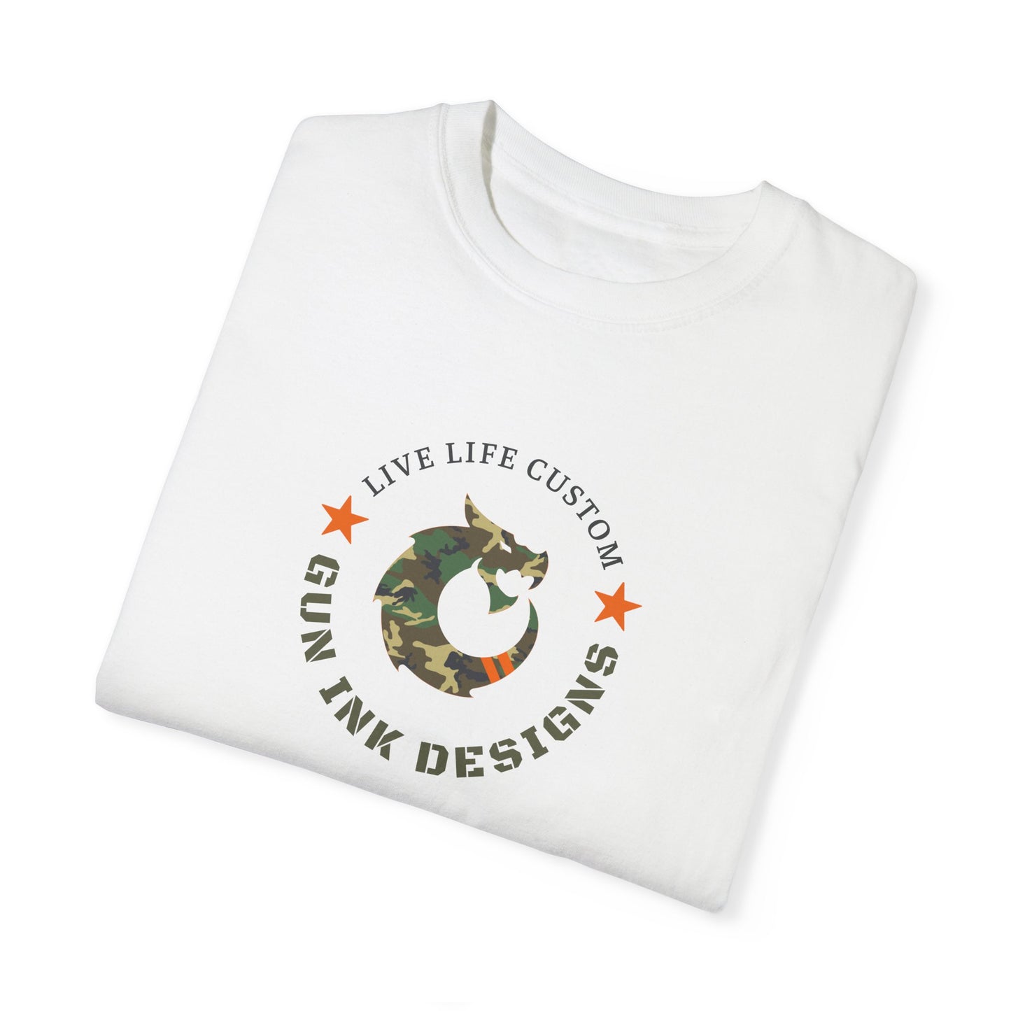 Garment-Dyed T-shirt - Camo Dragon