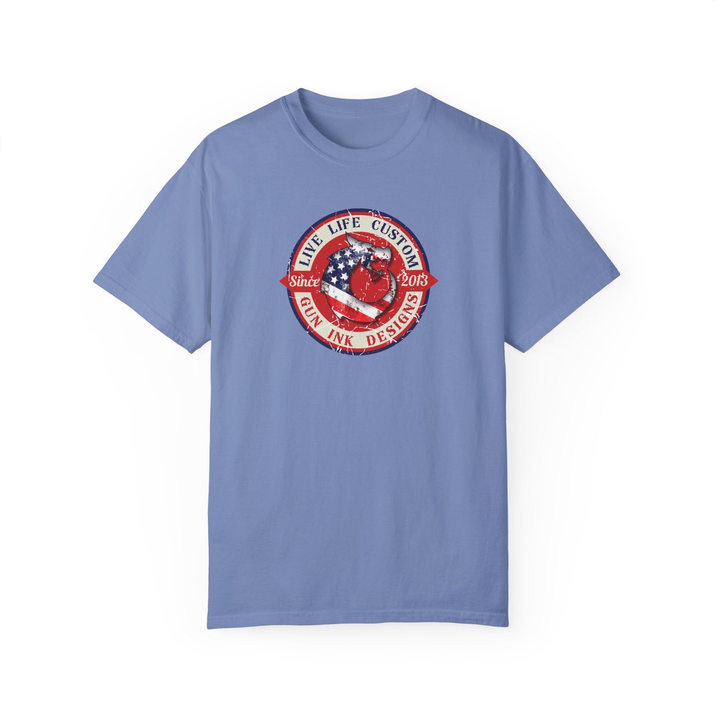 Garment-Dyed T-shirt - LLC Red Circle