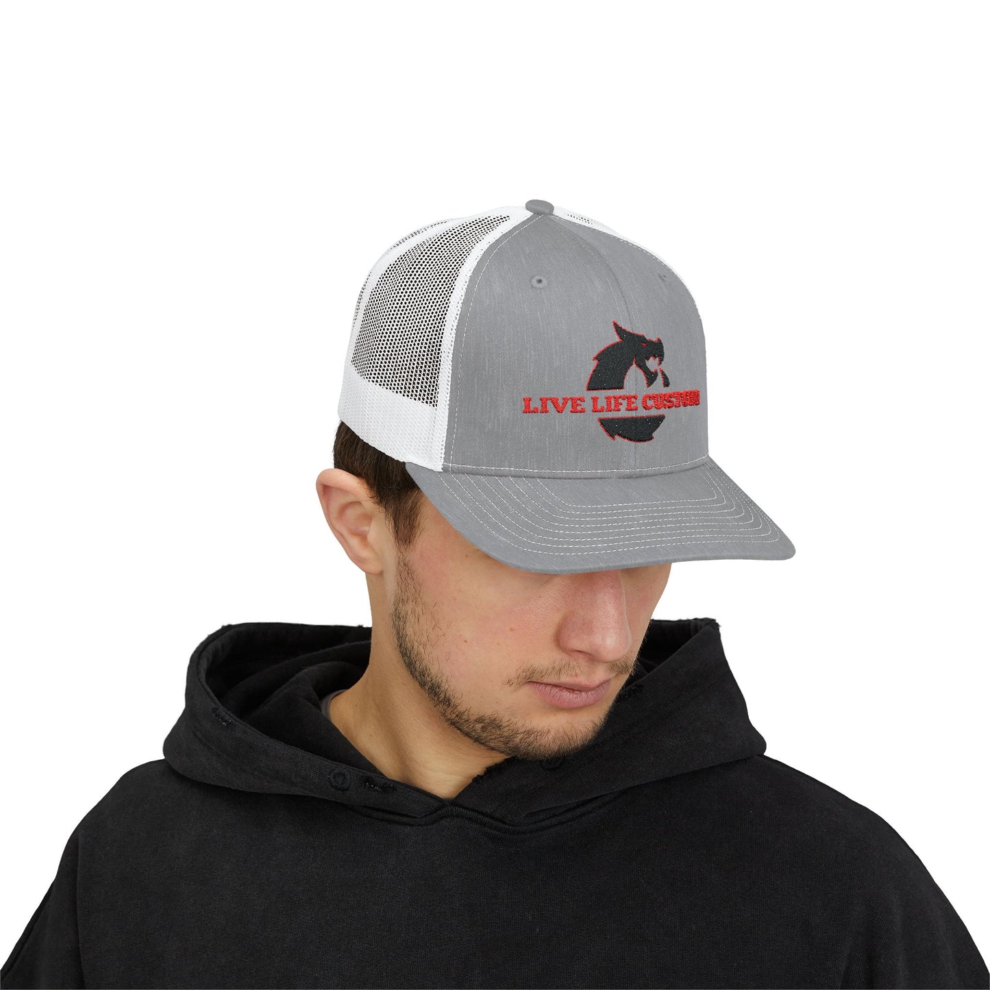 Snapback Trucker Cap - Split Logo