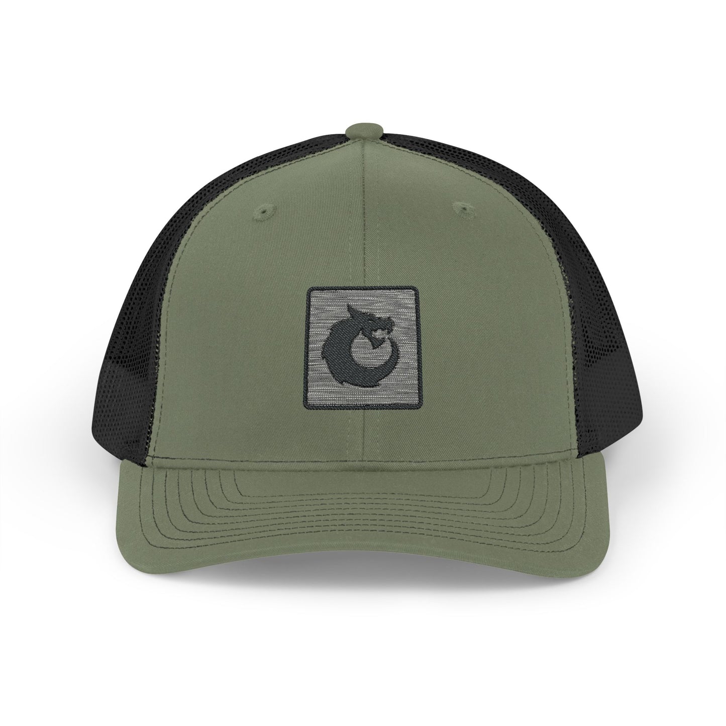 Snapback Trucker Cap - Black Dragon Patch