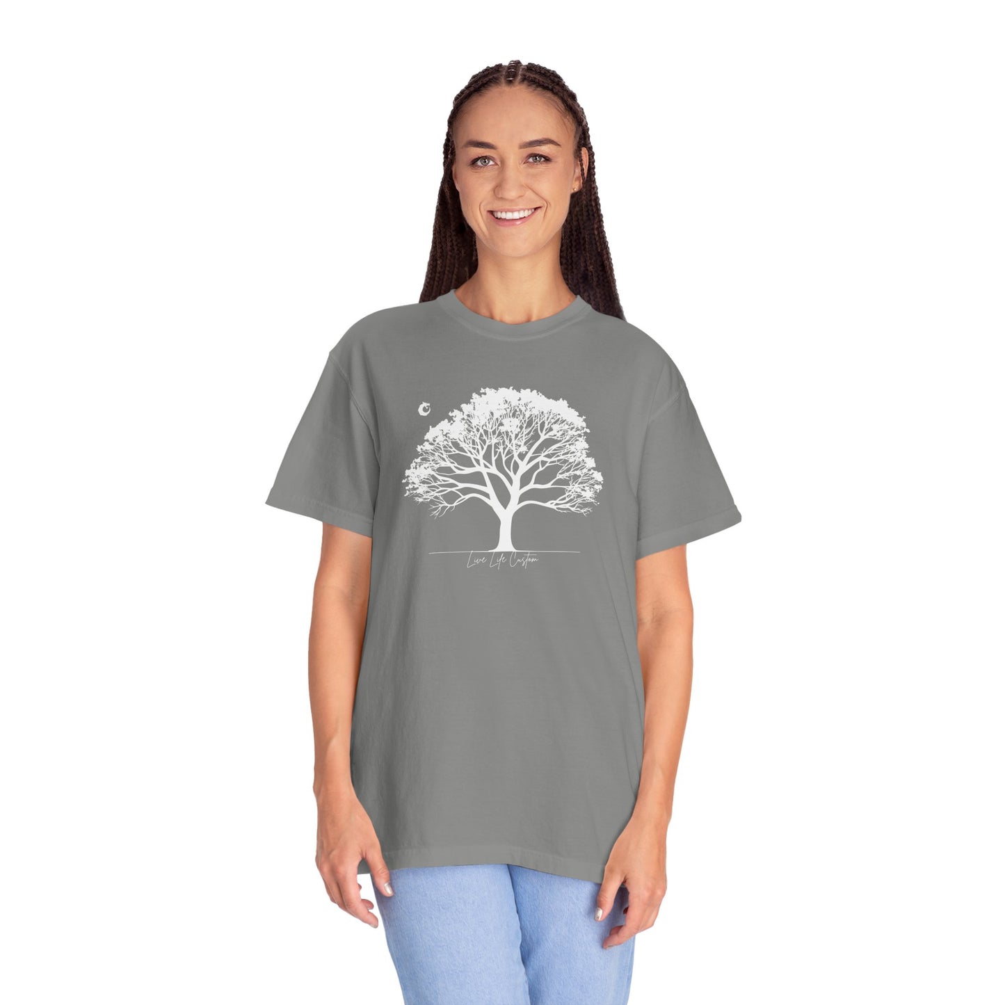 Garment-Dyed T-shirt - White Tree