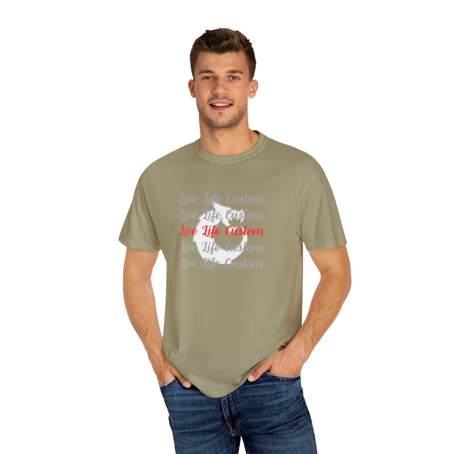 Garment-Dyed T-shirt - LLC Stacked