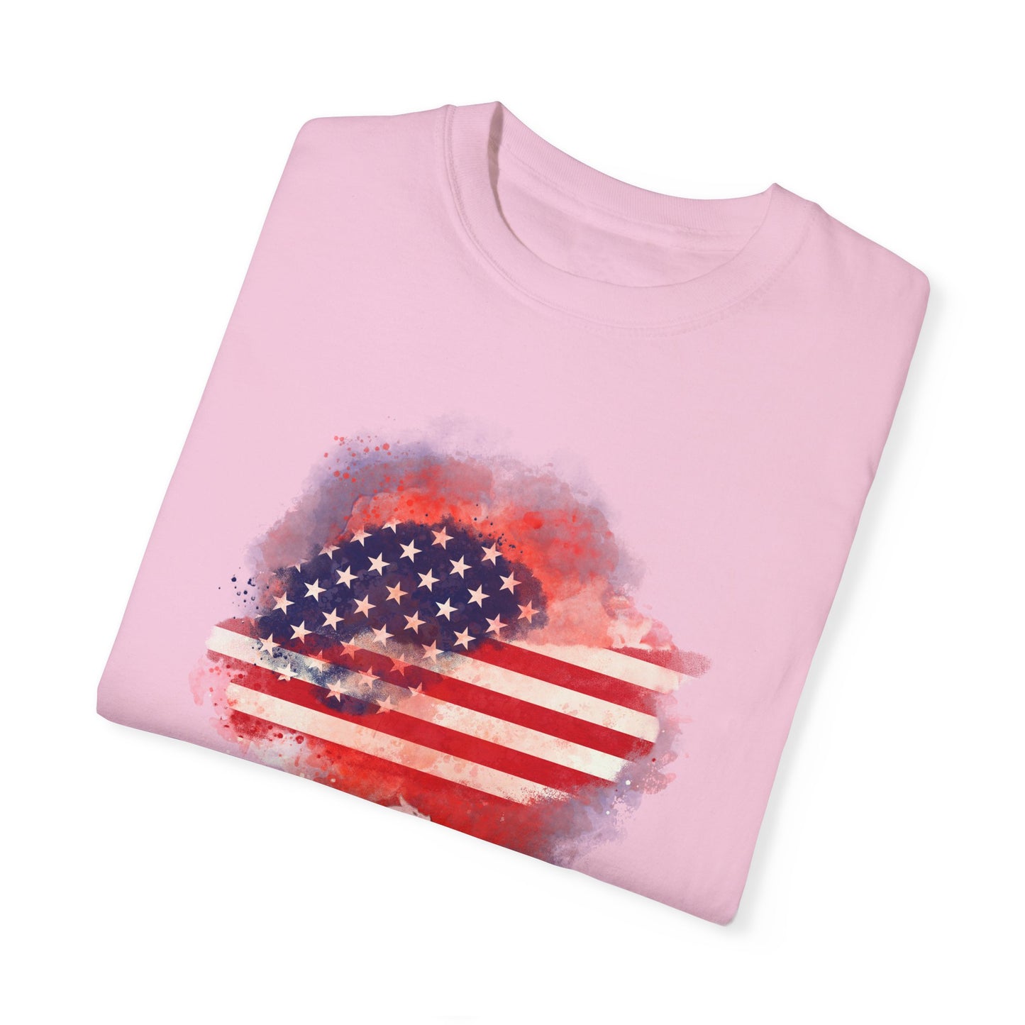 Garment-Dyed T-shirt - Watercolor Flag