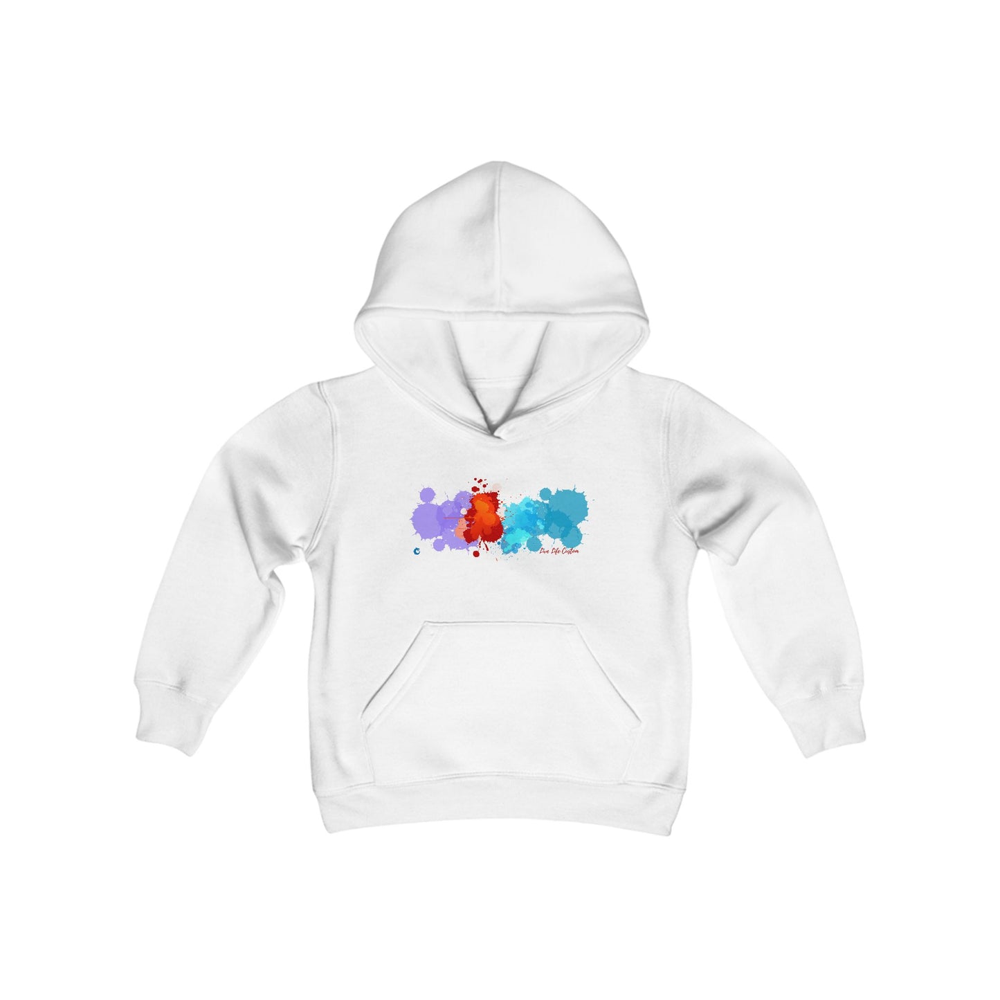 Youth Heavy Blend Hooded Sweatshirt - A Splash of Color