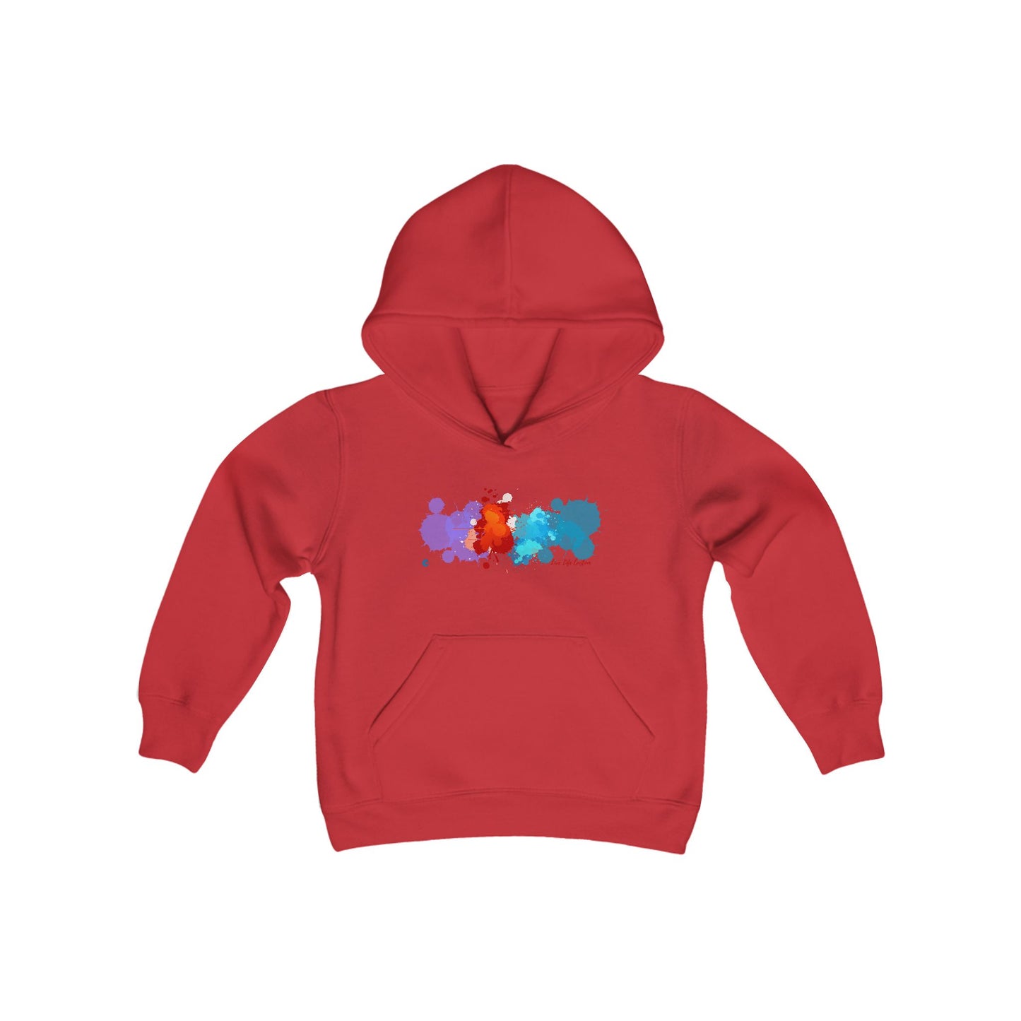 Youth Heavy Blend Hooded Sweatshirt - A Splash of Color