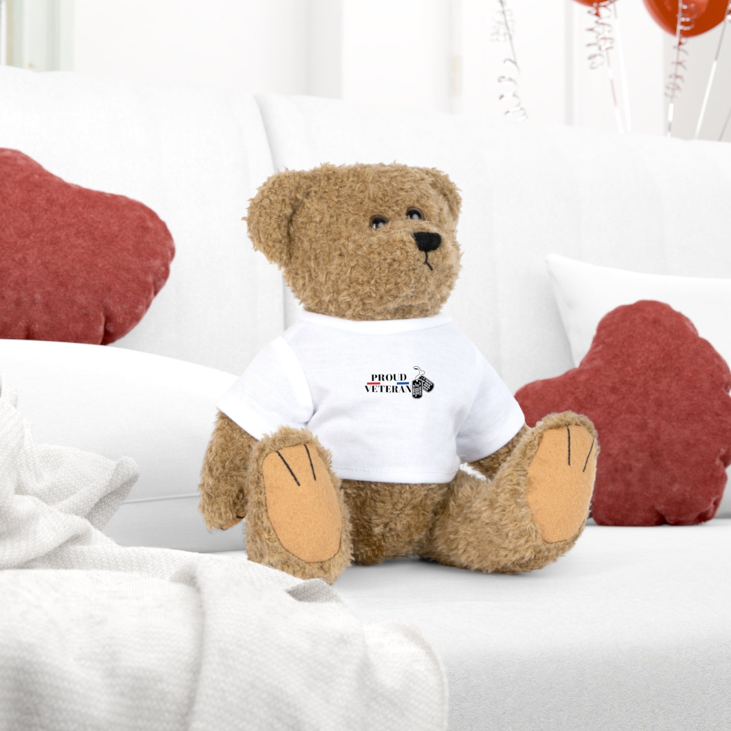 Plush Toy with T-Shirt - Proud Veteran