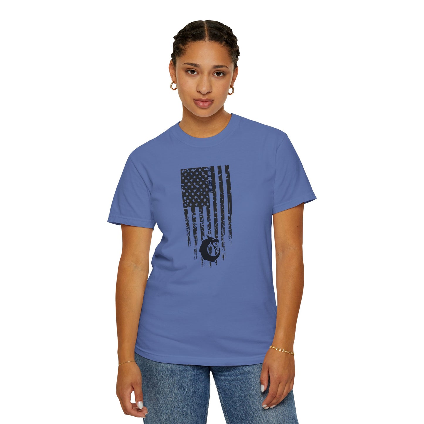 Garment-Dyed T-shirt - Distressed Flag