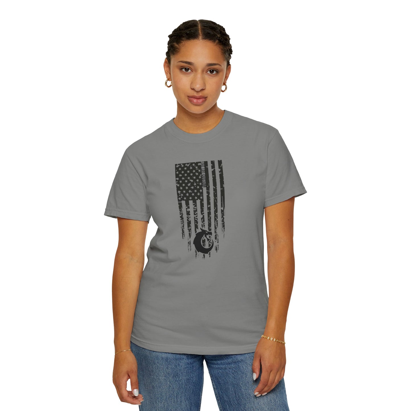 Garment-Dyed T-shirt - Distressed Flag