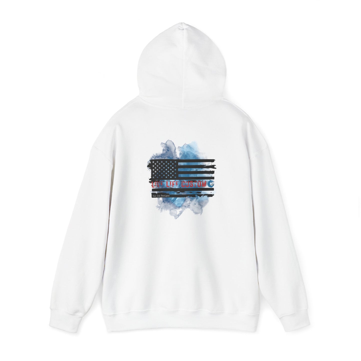 Heavy Blend™ Hooded Sweatshirt - Water Color Flag