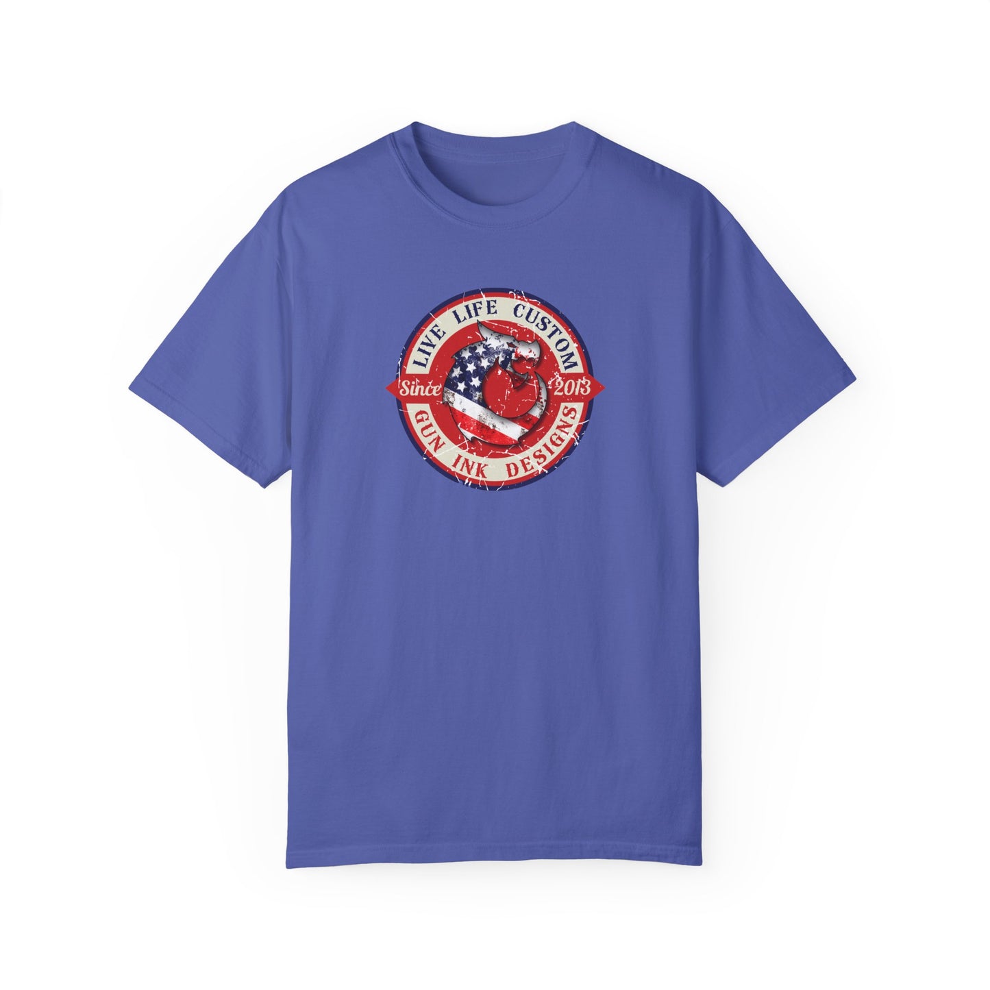 Garment-Dyed T-shirt - LLC Red Circle