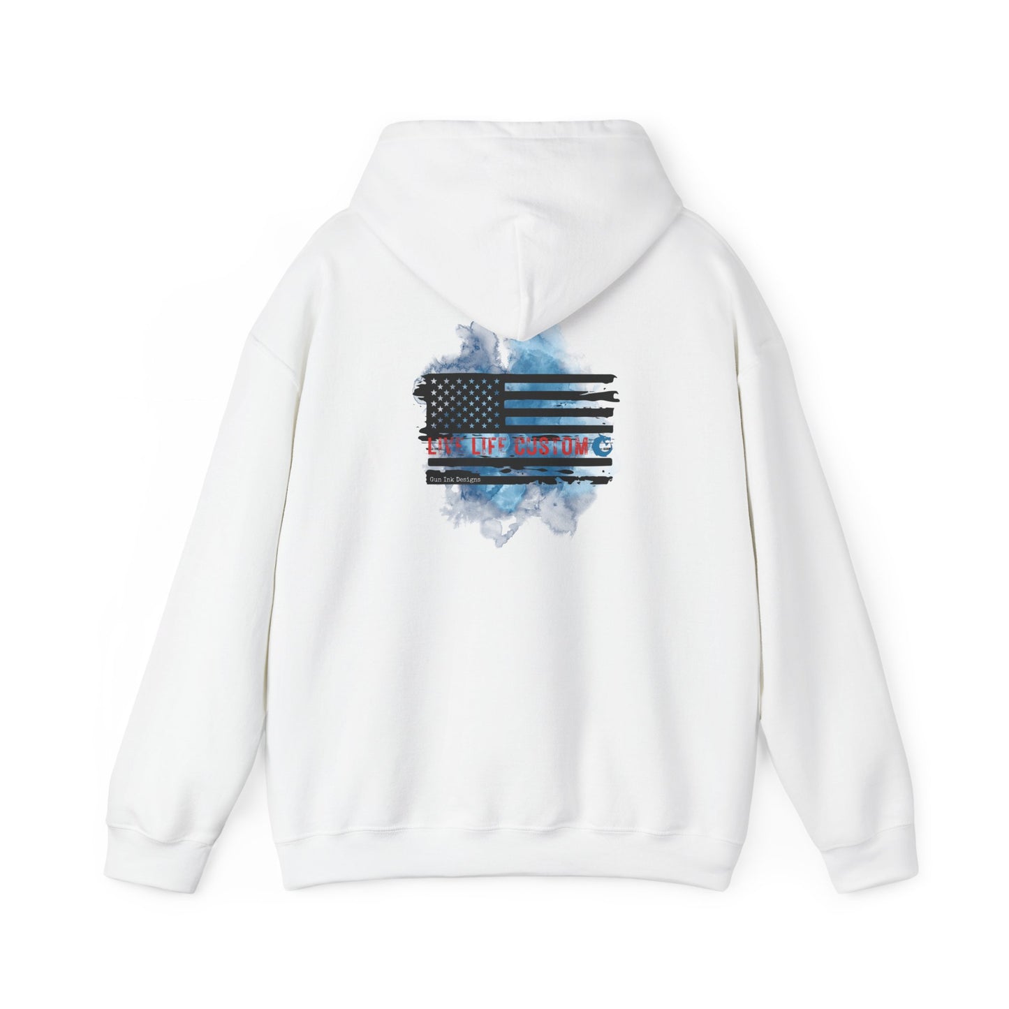 Heavy Blend™ Hooded Sweatshirt - Water Color Flag