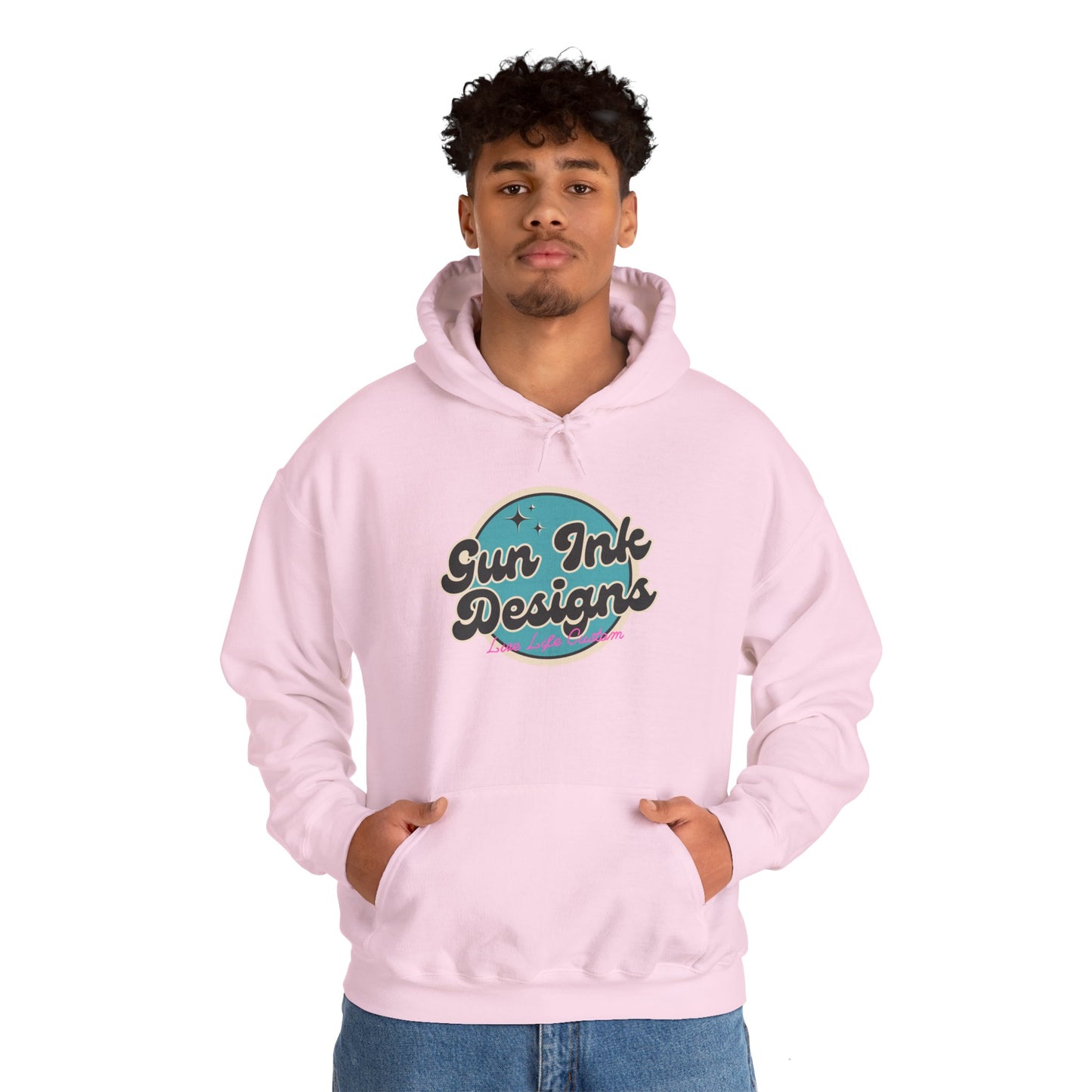 Heavy Blend™ Hooded Sweatshirt - Teal Circle