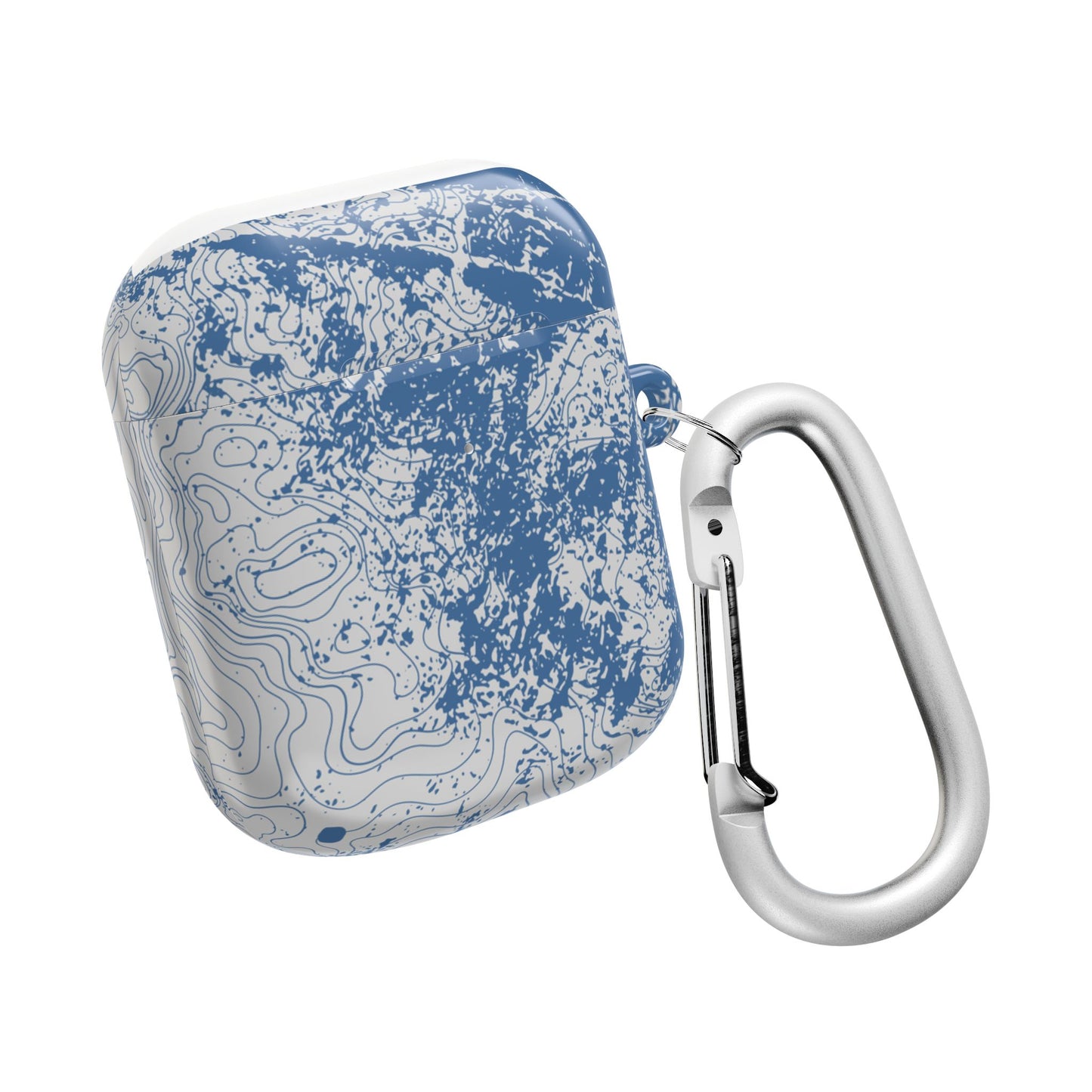 Blue Topography AirPod Case