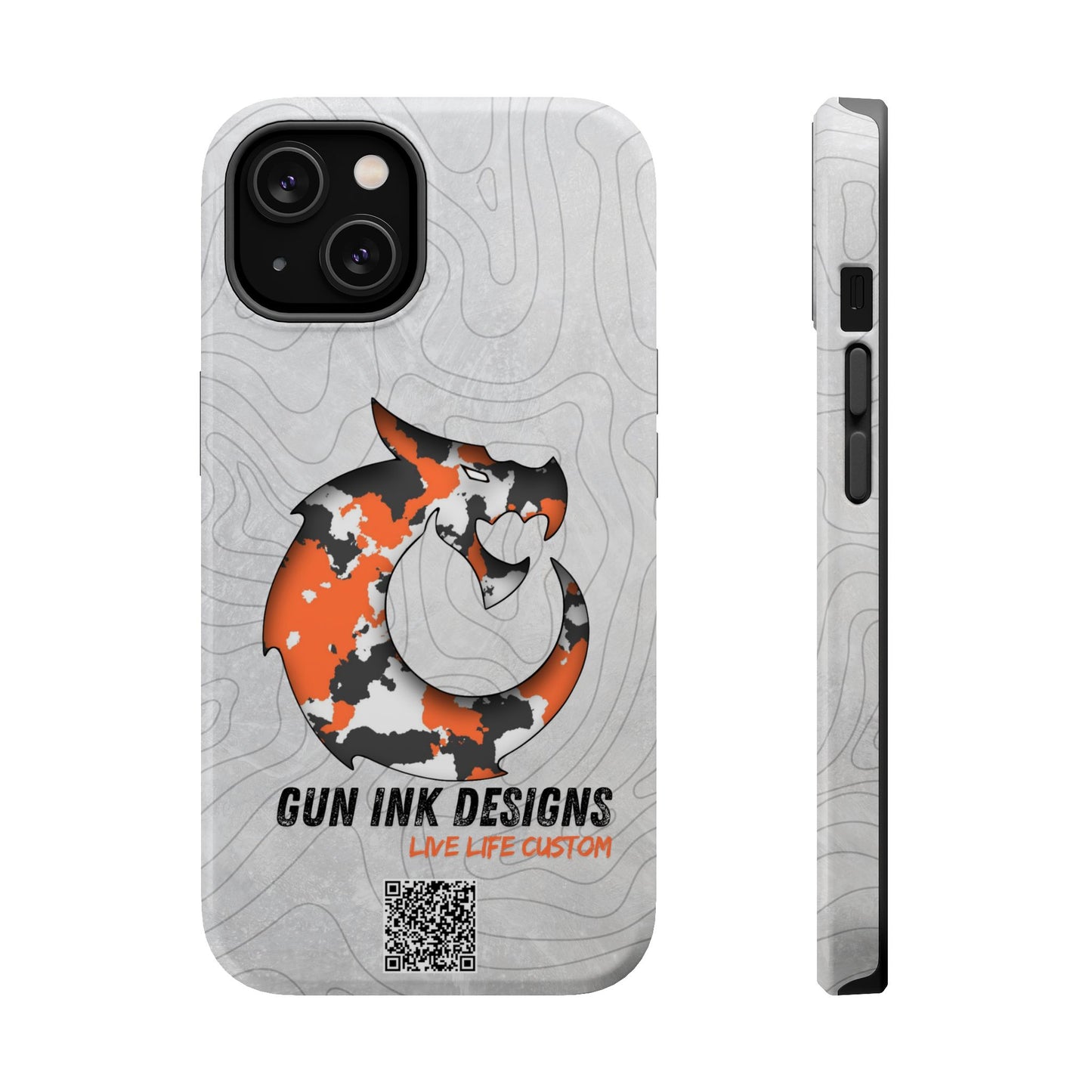 Magnetic Tough Cases - Topo QR code