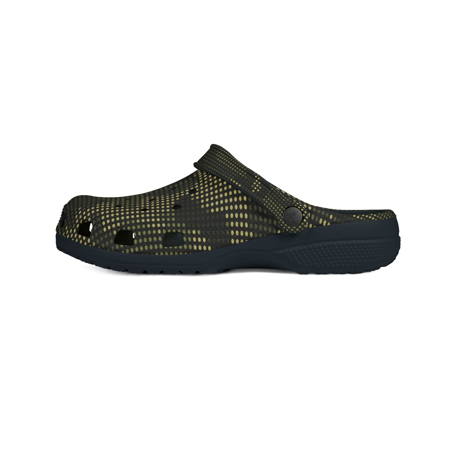 Trendy EVA Foam Rubber Clogs - Dark Green dot camo