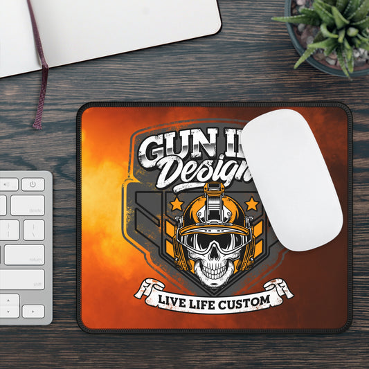 Gaming Mouse Pad - Gun Ink Helmet