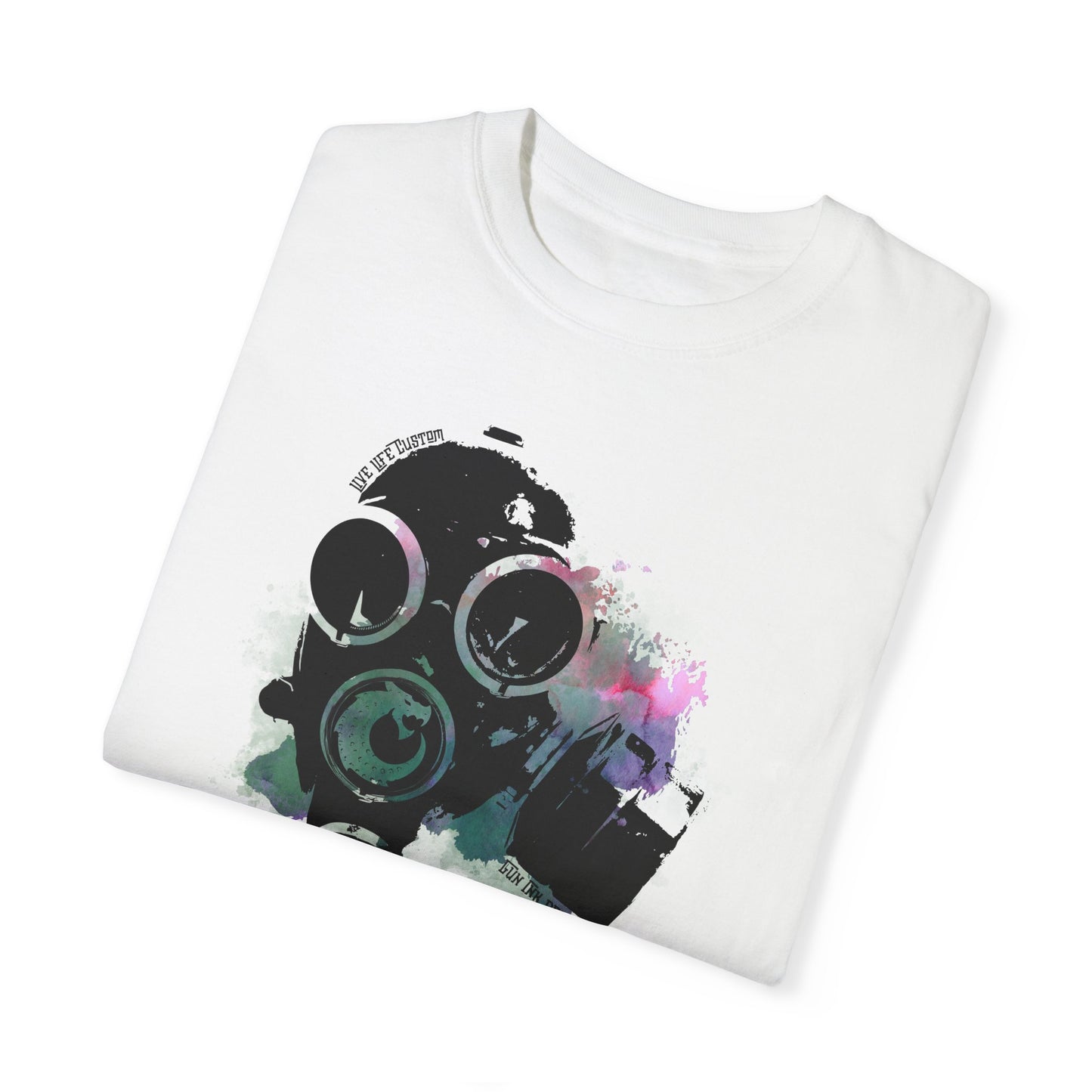 Garment-Dyed T-shirt - Gas Mask 1