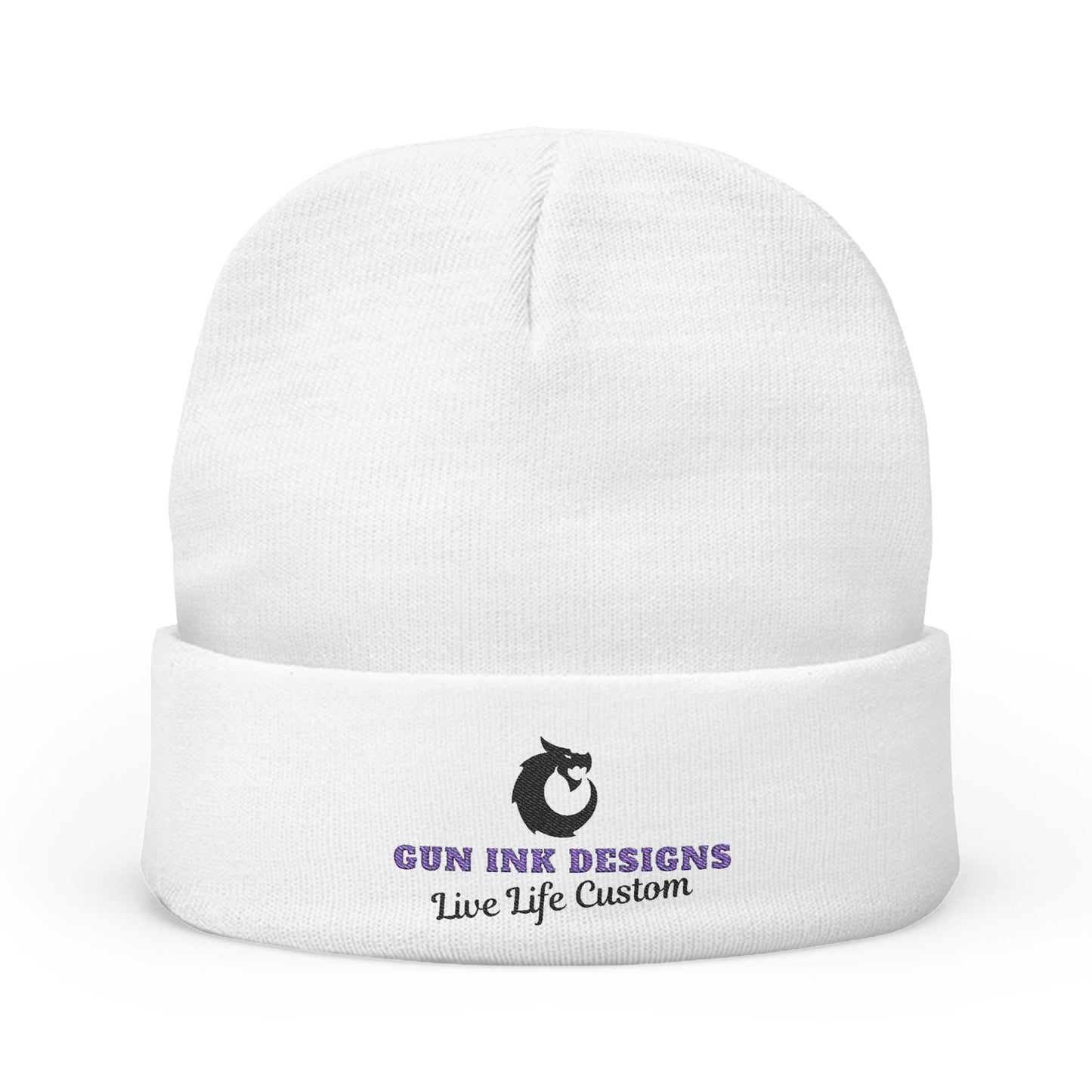 Custom Embroidered Knit Beanie - Live Life Custom