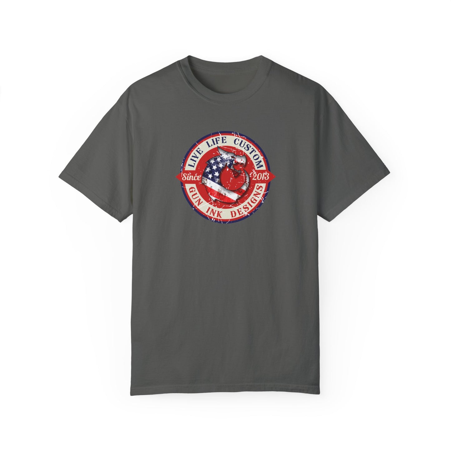 Garment-Dyed T-shirt - LLC Red Circle
