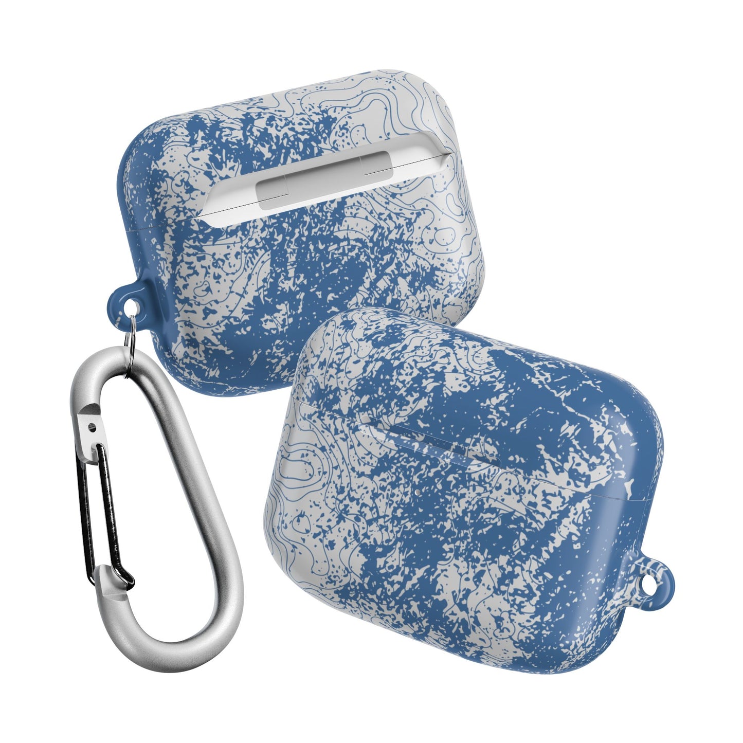 Blue Topography AirPod Case
