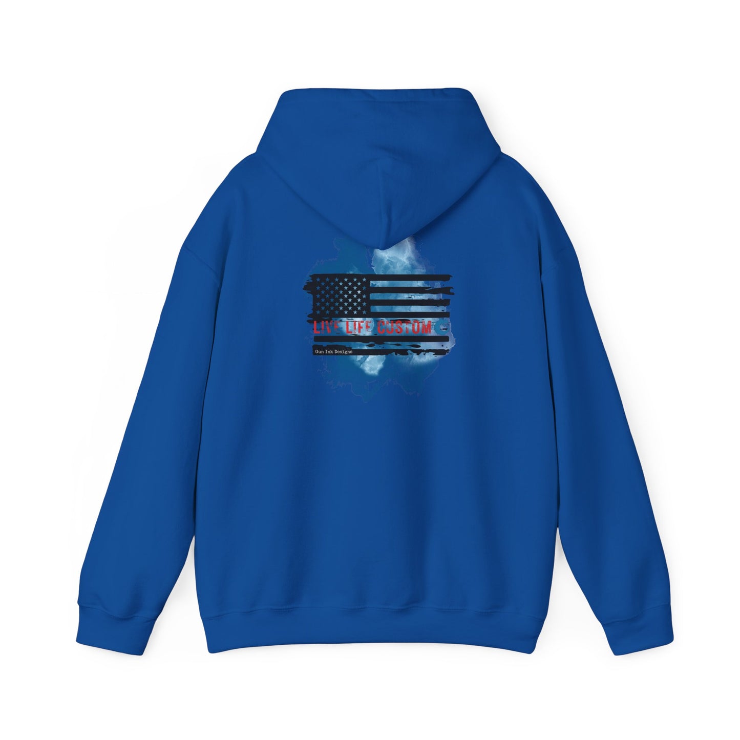 Heavy Blend™ Hooded Sweatshirt - Water Color Flag