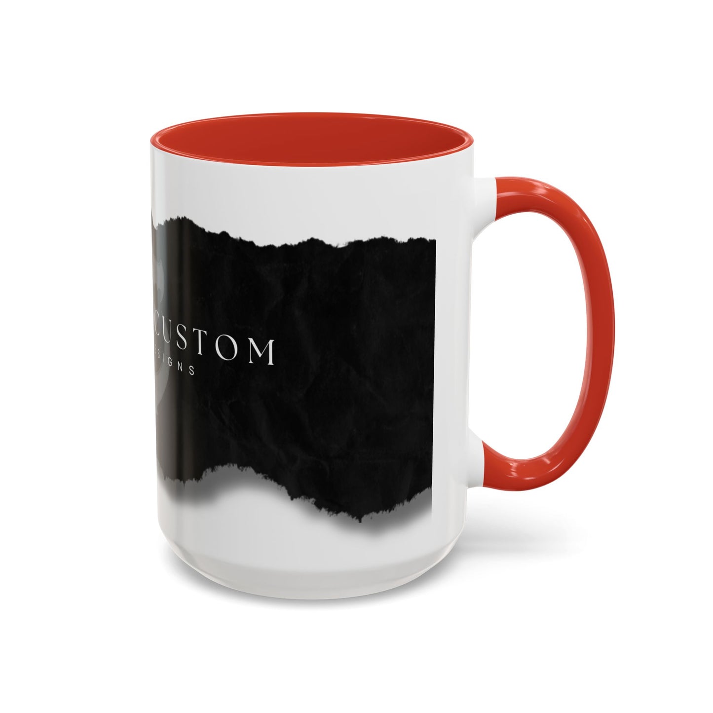 Accent Coffee Mug (11, 15oz) - Torn Paper