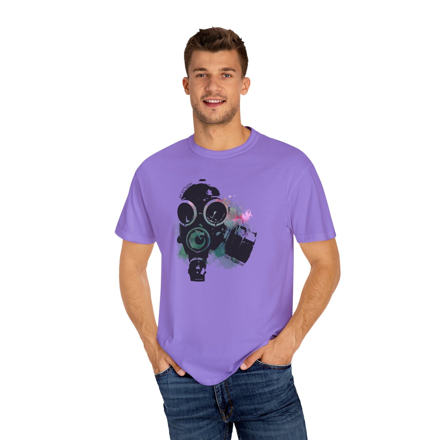 Garment-Dyed T-shirt - Gas Mask 1