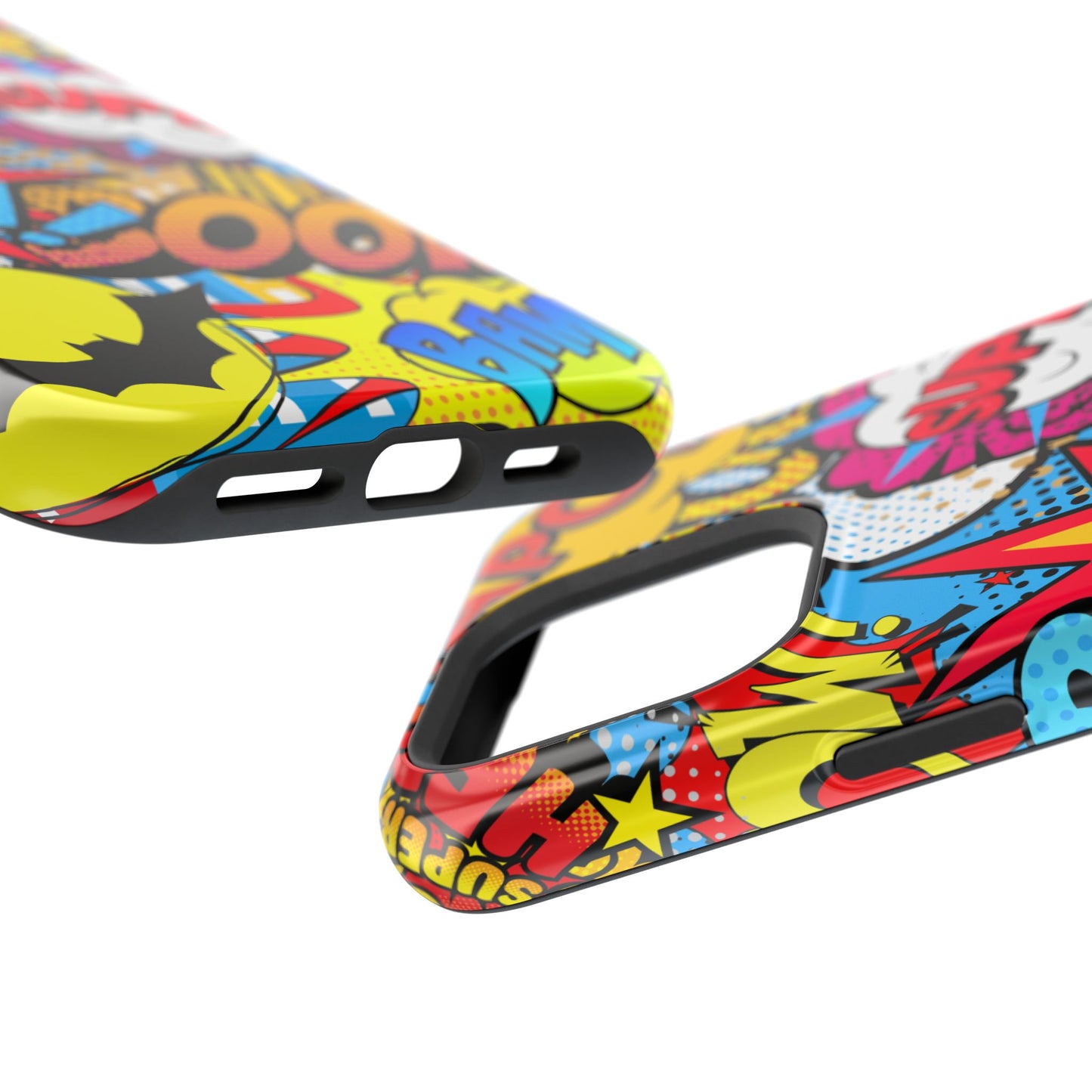 Comic Book Pop Art Phone Case - Magnetic Tough Cases for Superhero Lovers, Fun and Colorful Cell Cover