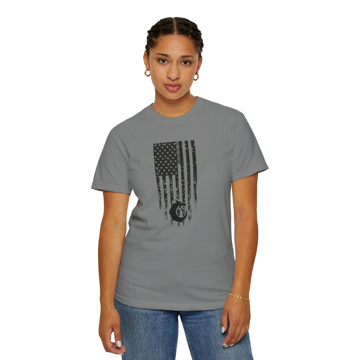 Garment-Dyed T-shirt - Distressed Flag