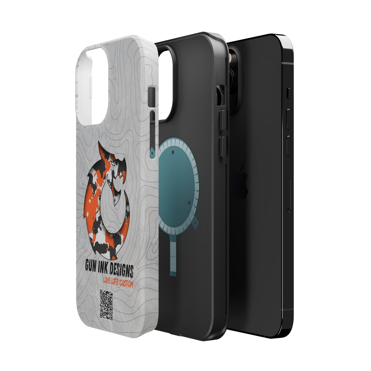 Magnetic Tough Cases - Topo QR code