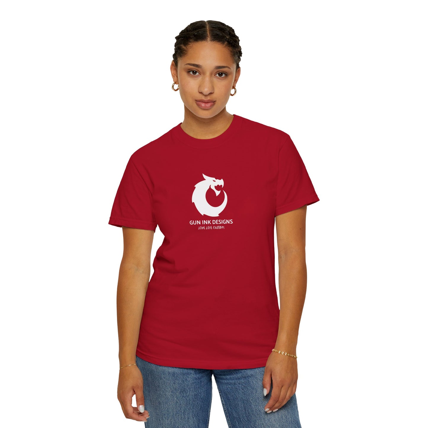 Garment-Dyed T-shirt - White Dragon