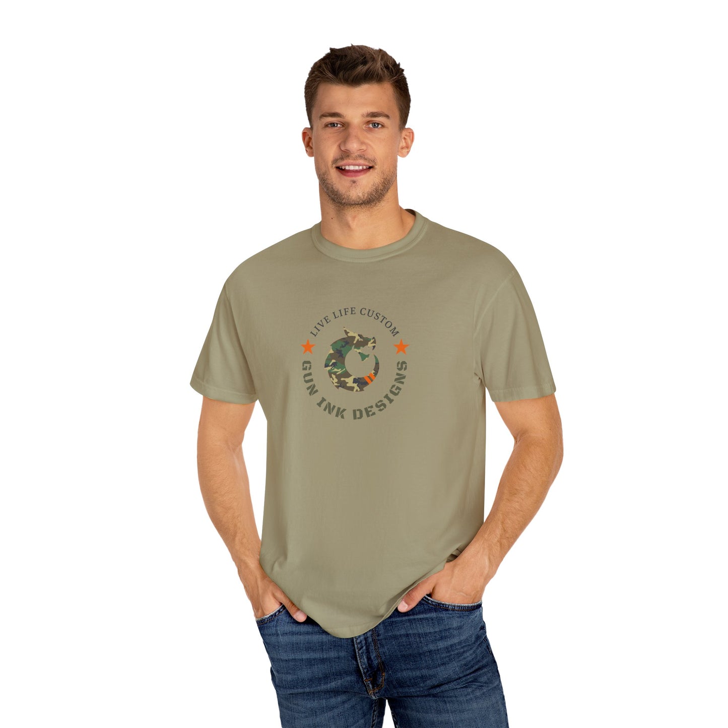 Garment-Dyed T-shirt - Camo Dragon