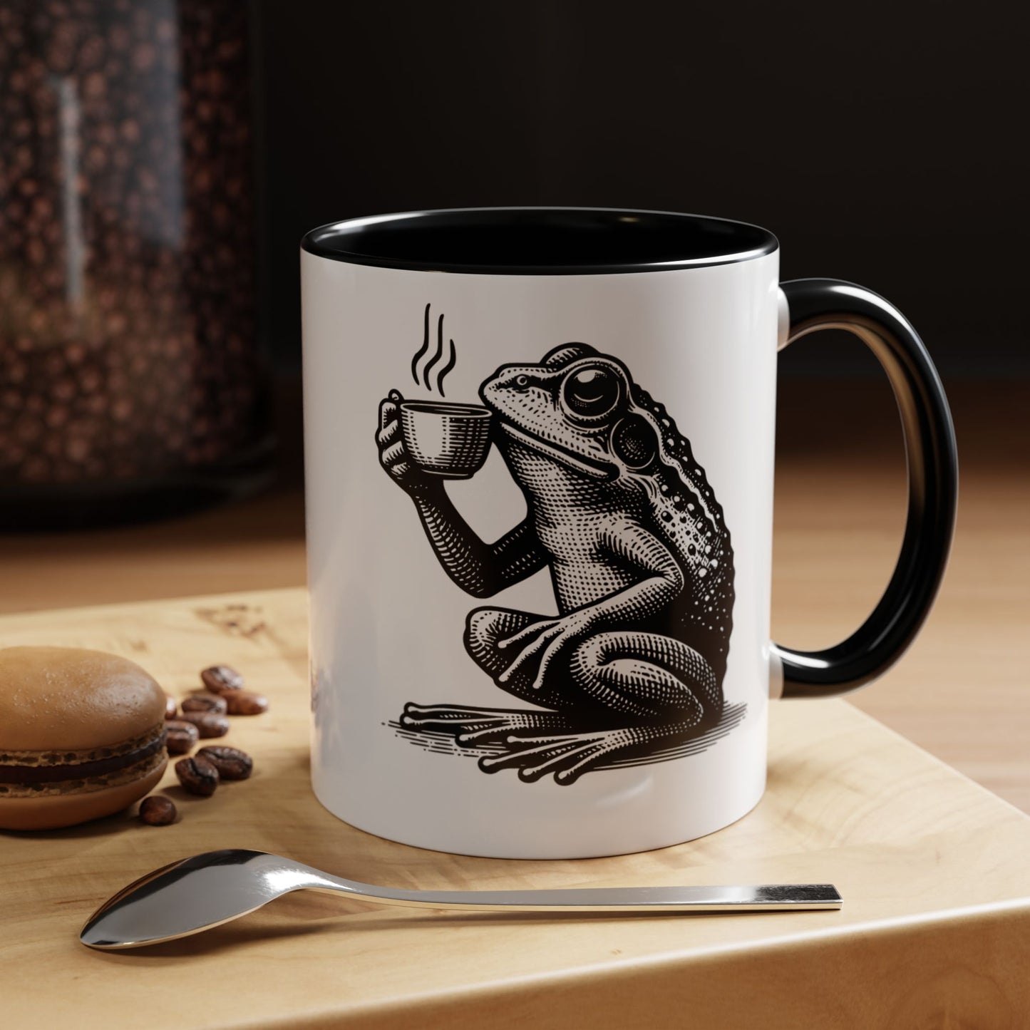 Accent Coffee Mug (11, 15oz) - Coffee Frogs